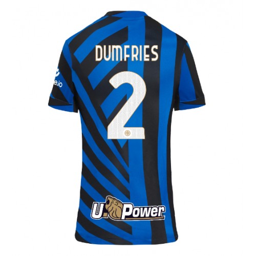 Dres Inter Milan Denzel Dumfries #2 Domaci za Žensko 2024-25 Kratak Rukav